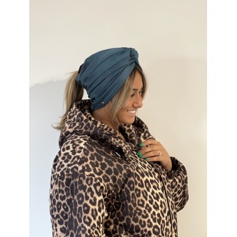 Turban Cuir Bleu - Lidental