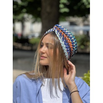 Turban Maille Colorée -...