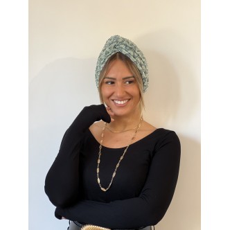 Turban Bleu Chiné - Lidental