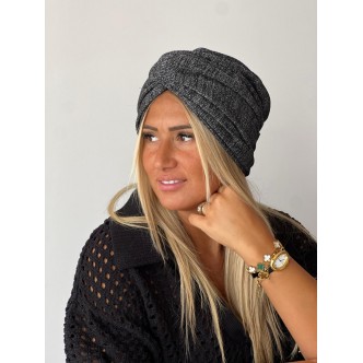 Turban gris anthracite...