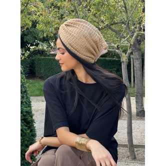 Turban Tressé Camel - Lidental